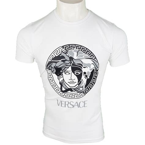 camiseta versace blanca hombre|camiseta Versace.